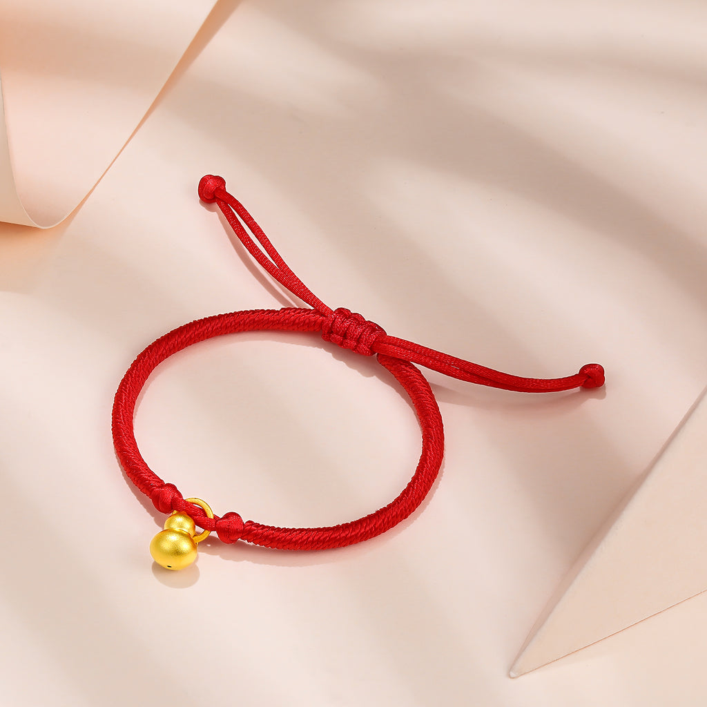   24K Gold String Bracelet              Gourd 0.4-0.7g AD177714