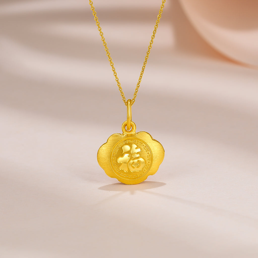 999.9 24K 金吊墜 1-1.49g 如意 AB047502