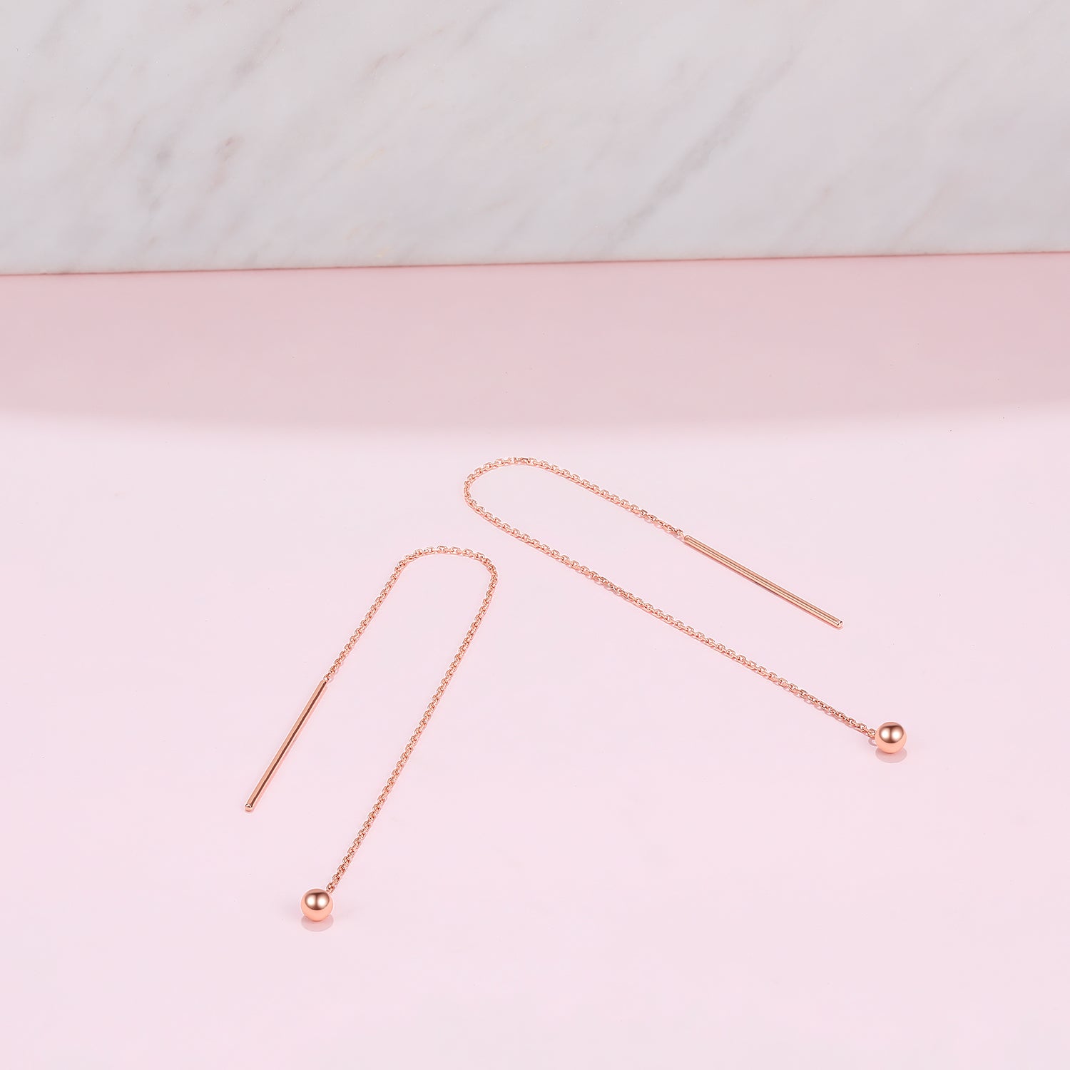 18K Rose Gold Earrings 0.6-0.8g KI091457