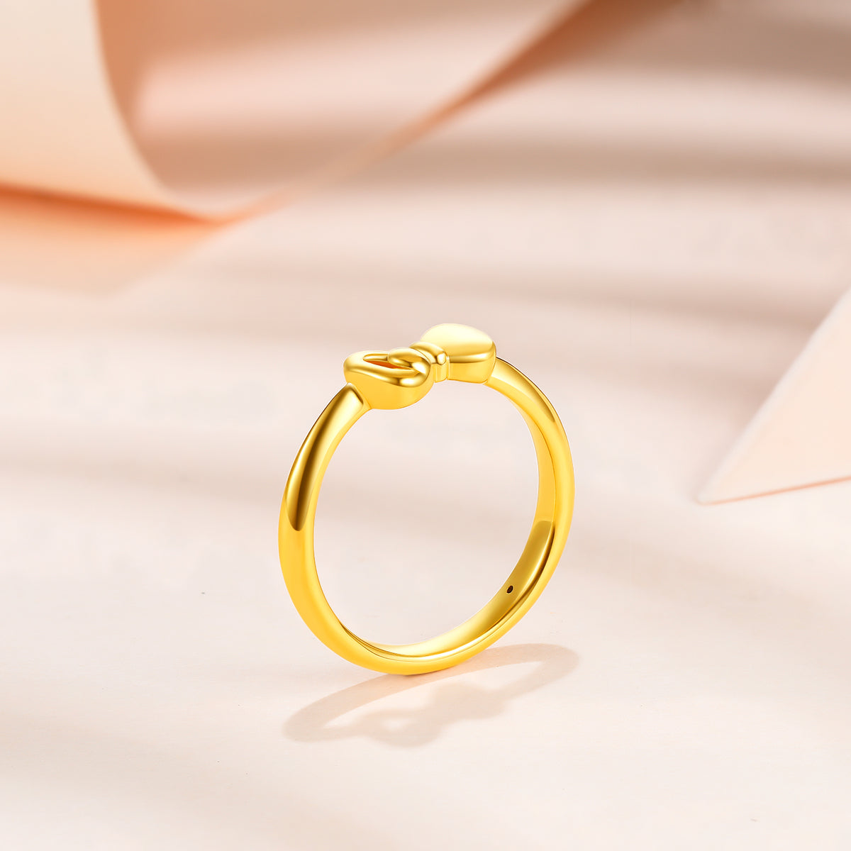 24K Gold Ring Bow 0.6-1g AE016743