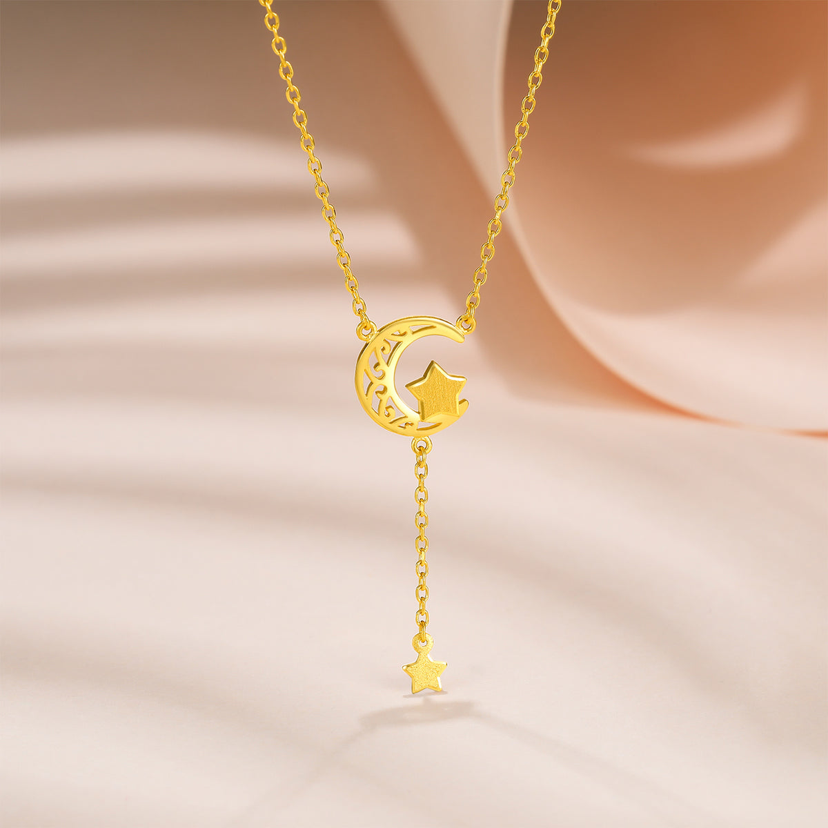 999 24K Gold Pendant Necklace Star 3.5-4g AA066589