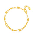 999 24K Gold Chain Bracelet 4.3-4.8g AB073447