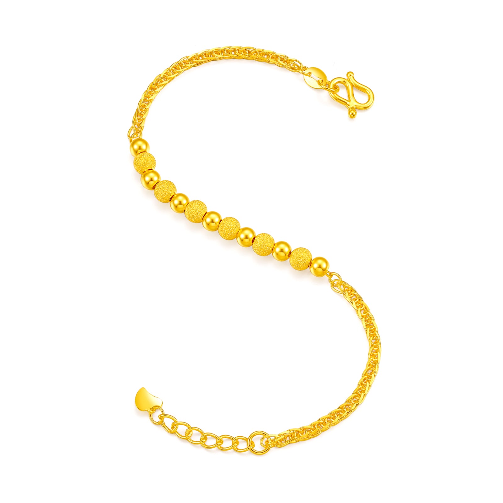 999 24K Gold Chain Bracelet 6-6.5g AA071575