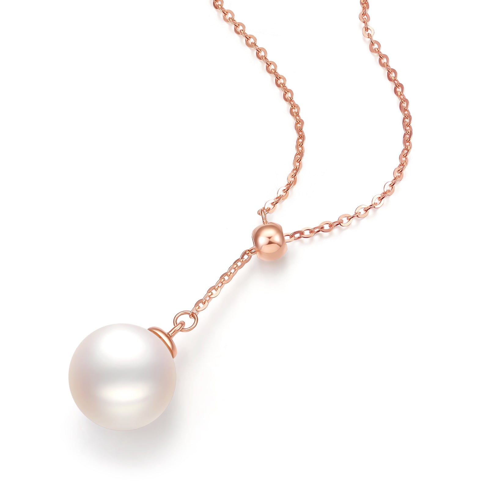 18K Gold Pendant Necklace Pearl 1-1.3g KIPB065480