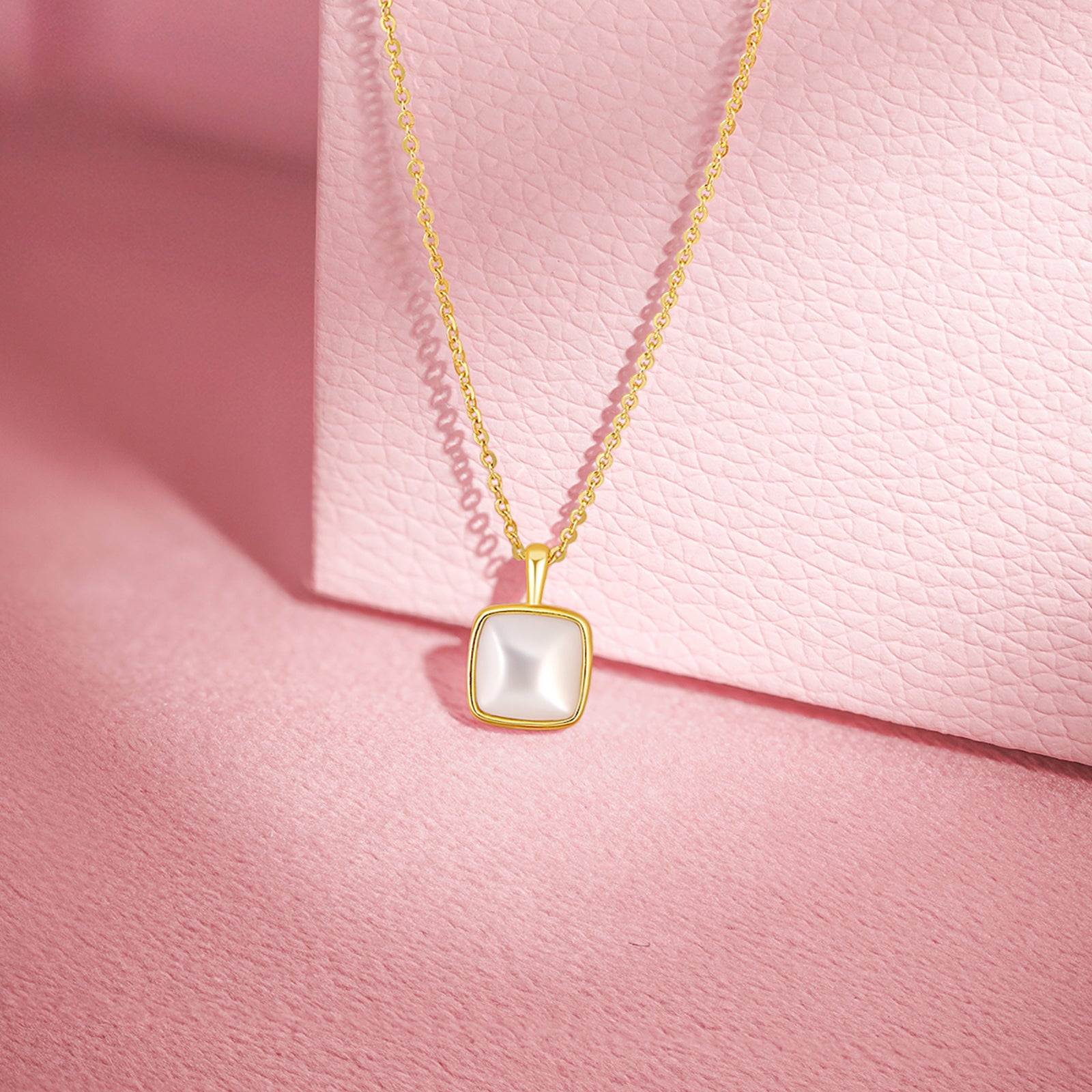 S925 Sterling Silver Pendant Necklace Shell Cubic Zirconia 1.6-3.1g 40+5cm J0614539