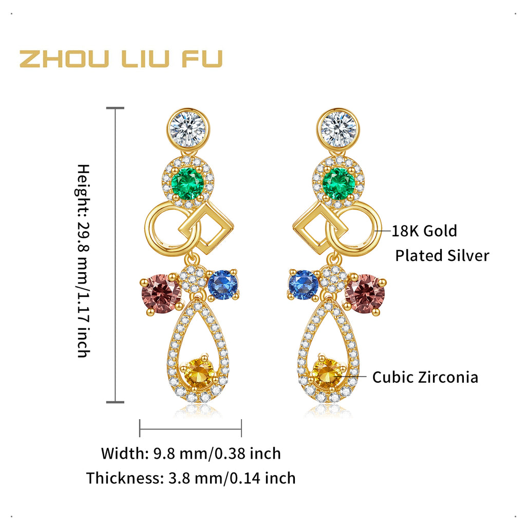 S925 Sterling Silver Earrings Cubic Zirconia 3.6-4.1g J0912884