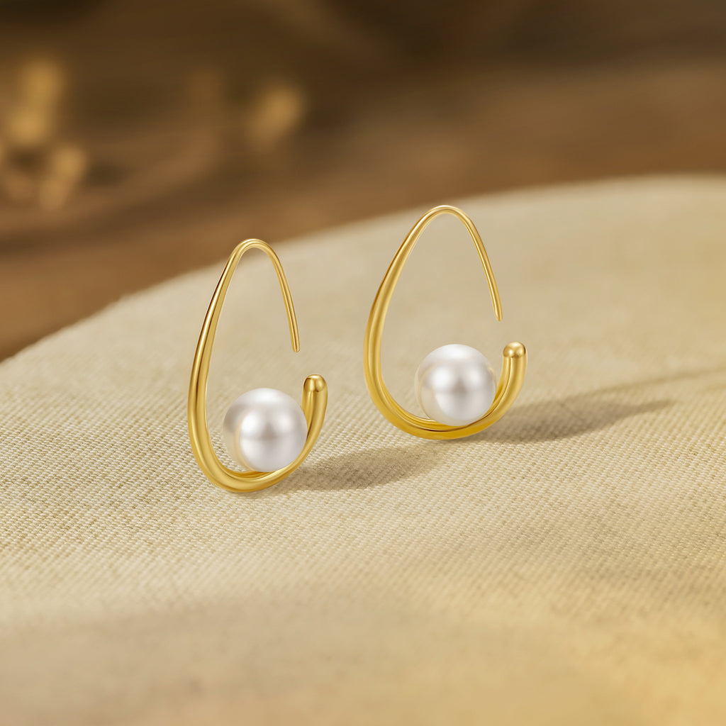 S925純銀珍珠耳環，4-5.6克，貨號J0913010