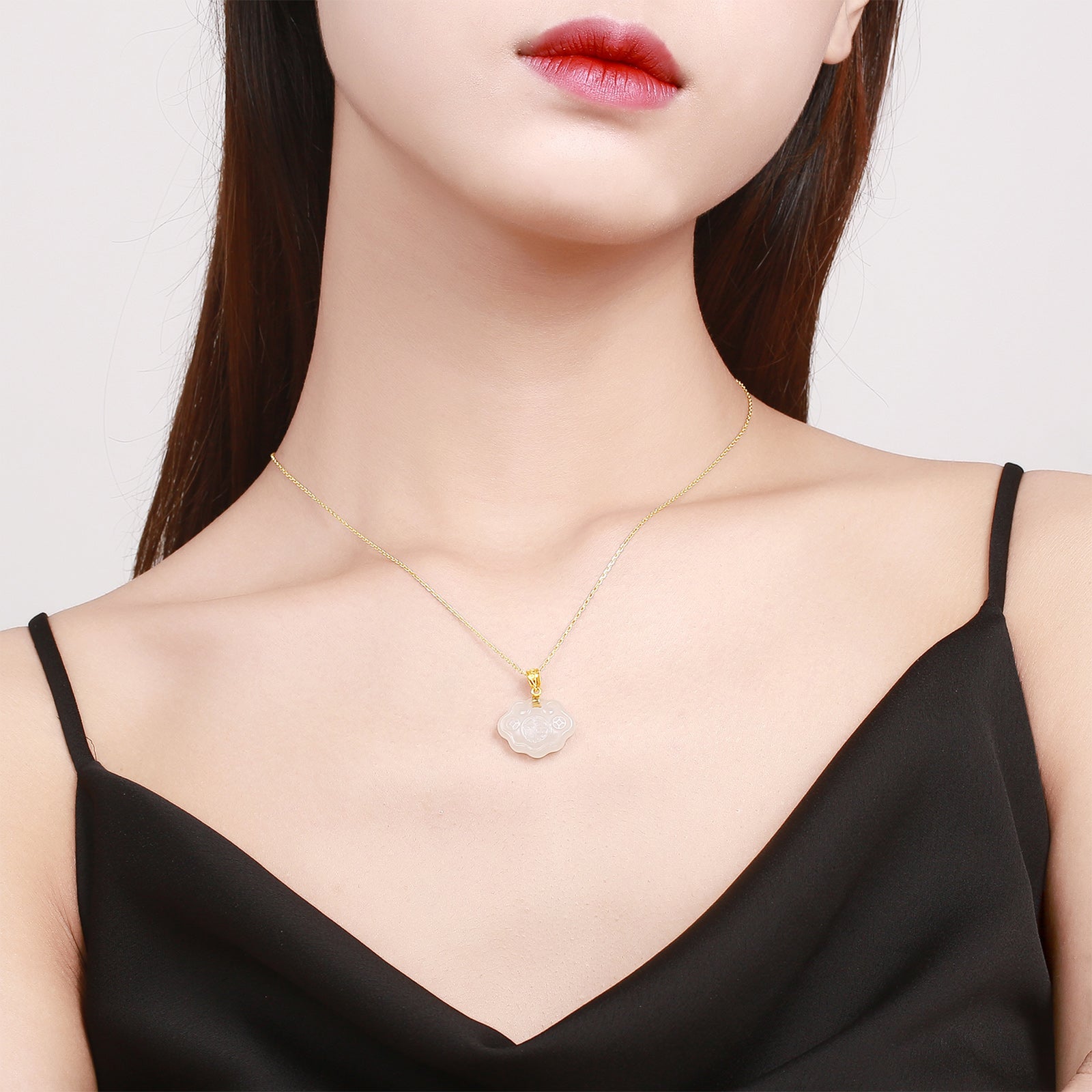 999.9 24K Gold Pendant Heitian Jade 0.46-0.66g Ruyi 如意 AAYB046941