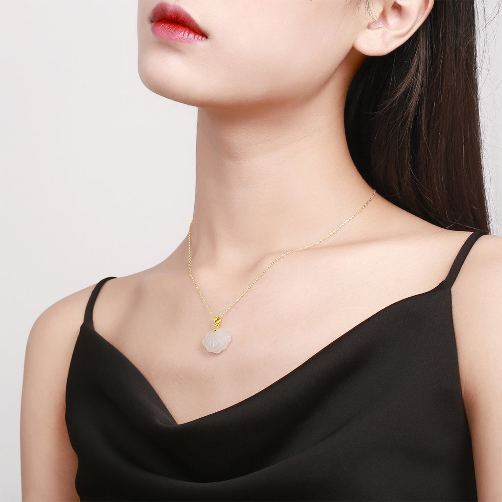 999.9 24K 金吊墜黑田玉 0.46-0.66g 如意 AAYB046941