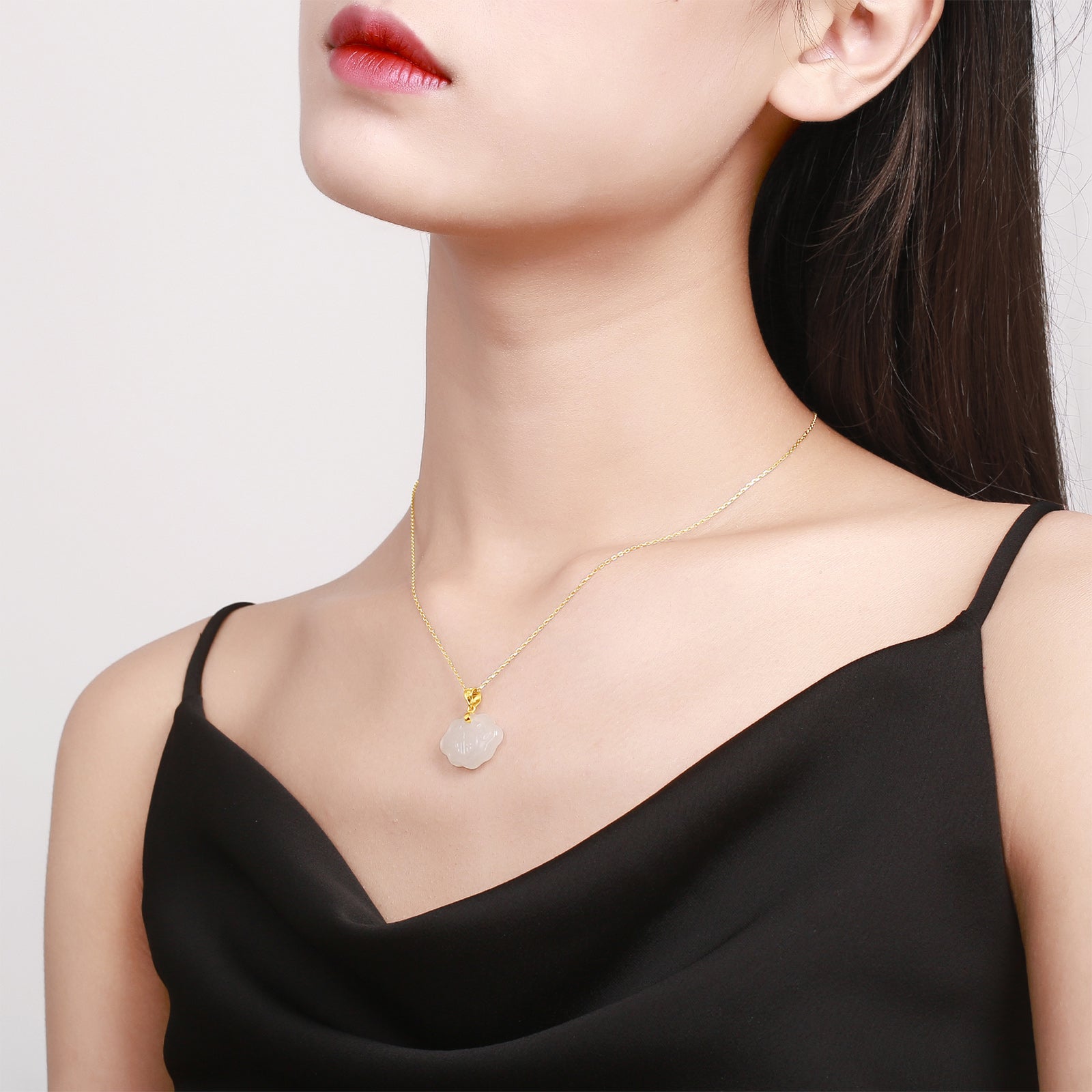 999.9 24K 金吊墜黑田玉 0.46-0.66g 如意 AAYB046941