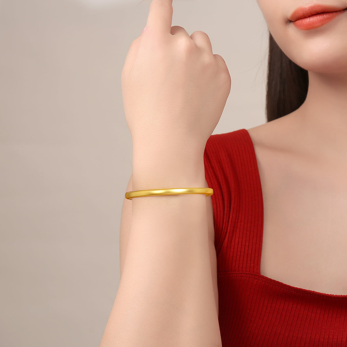 999 24K Gold Bangle Bracelet 10-12g AB107468