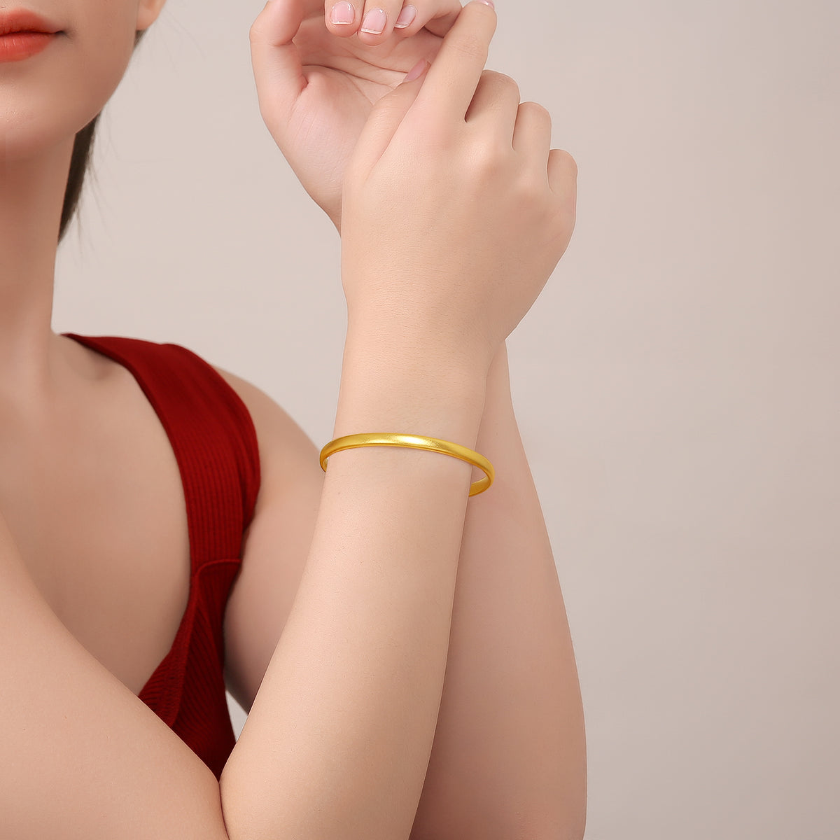 999 24K Gold Bangle Bracelet 10-12g AB107468