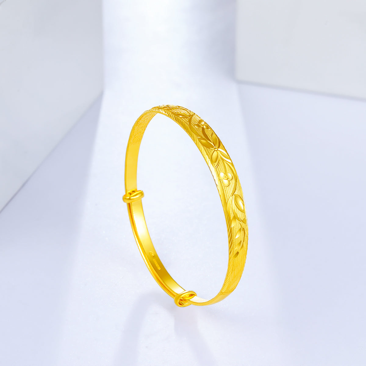 999 24K Gold Bangle Bracelet 28-30g AB102804