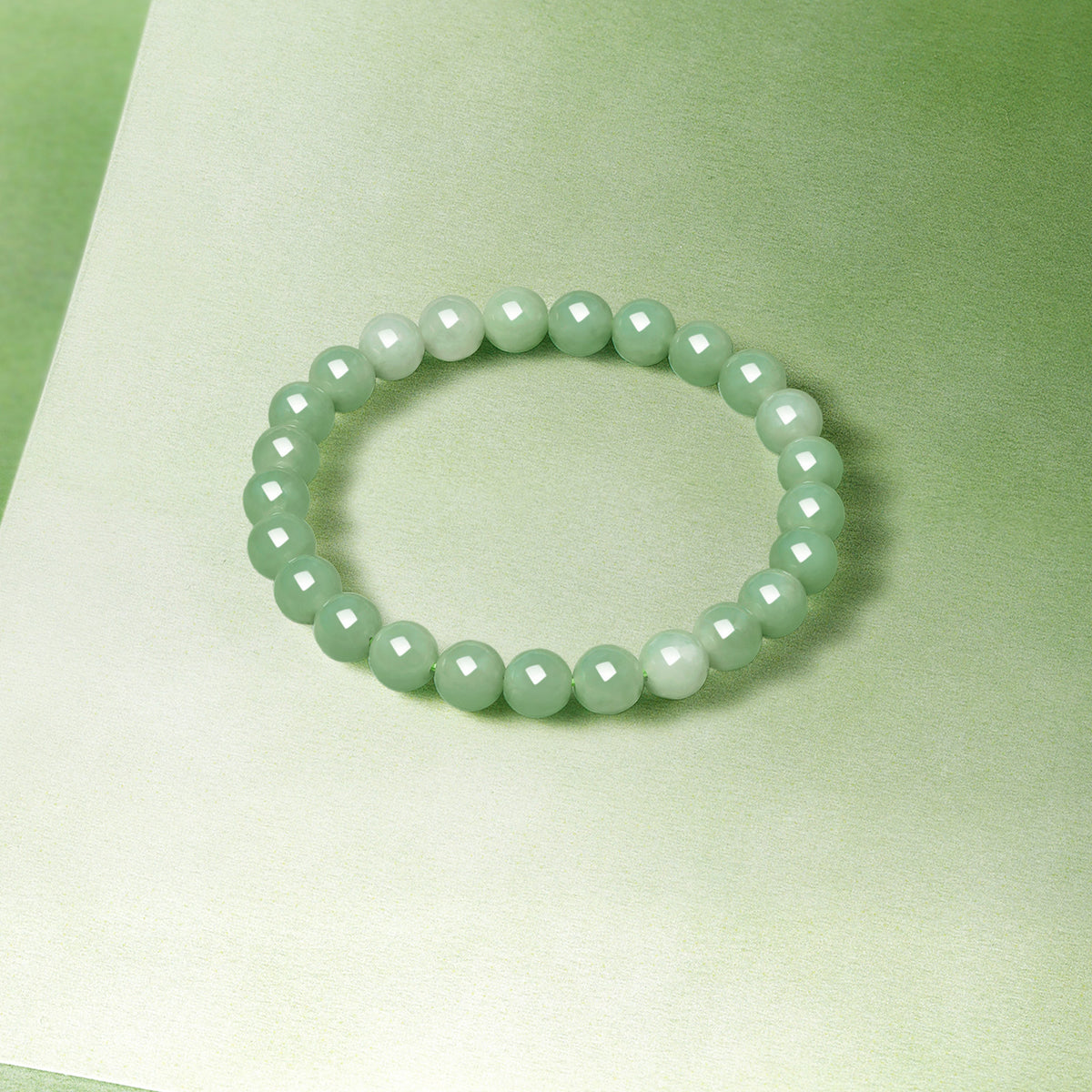 Beaded Bracelet Emerald 7-7.5mm Y1914827