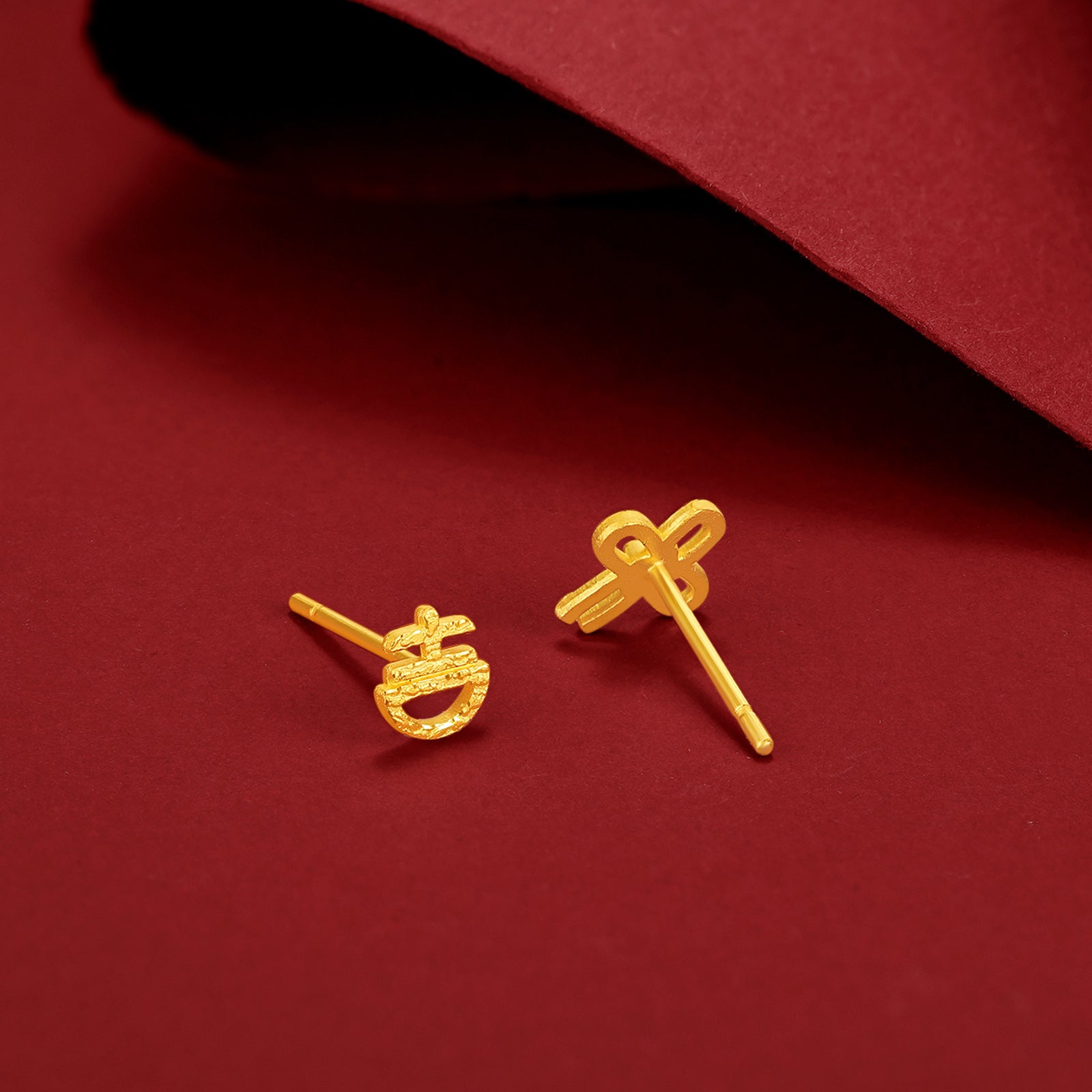 999 24K Gold Earrings 0.9-1.2g AA094679