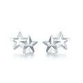 950 Platinum Earrings Star 1.3-1.6g PT093963