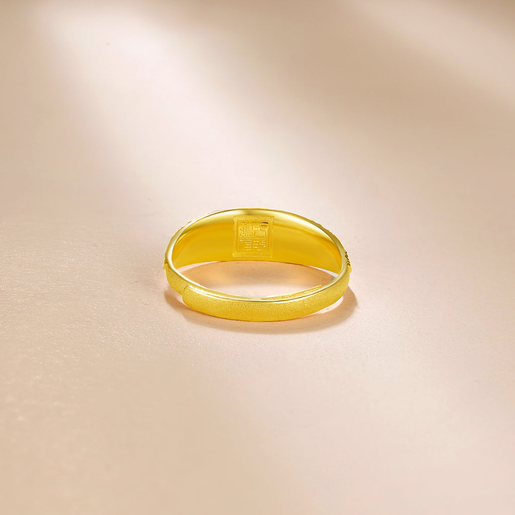 999 24K Gold Ring Fu 4.8-5.2g AA014044