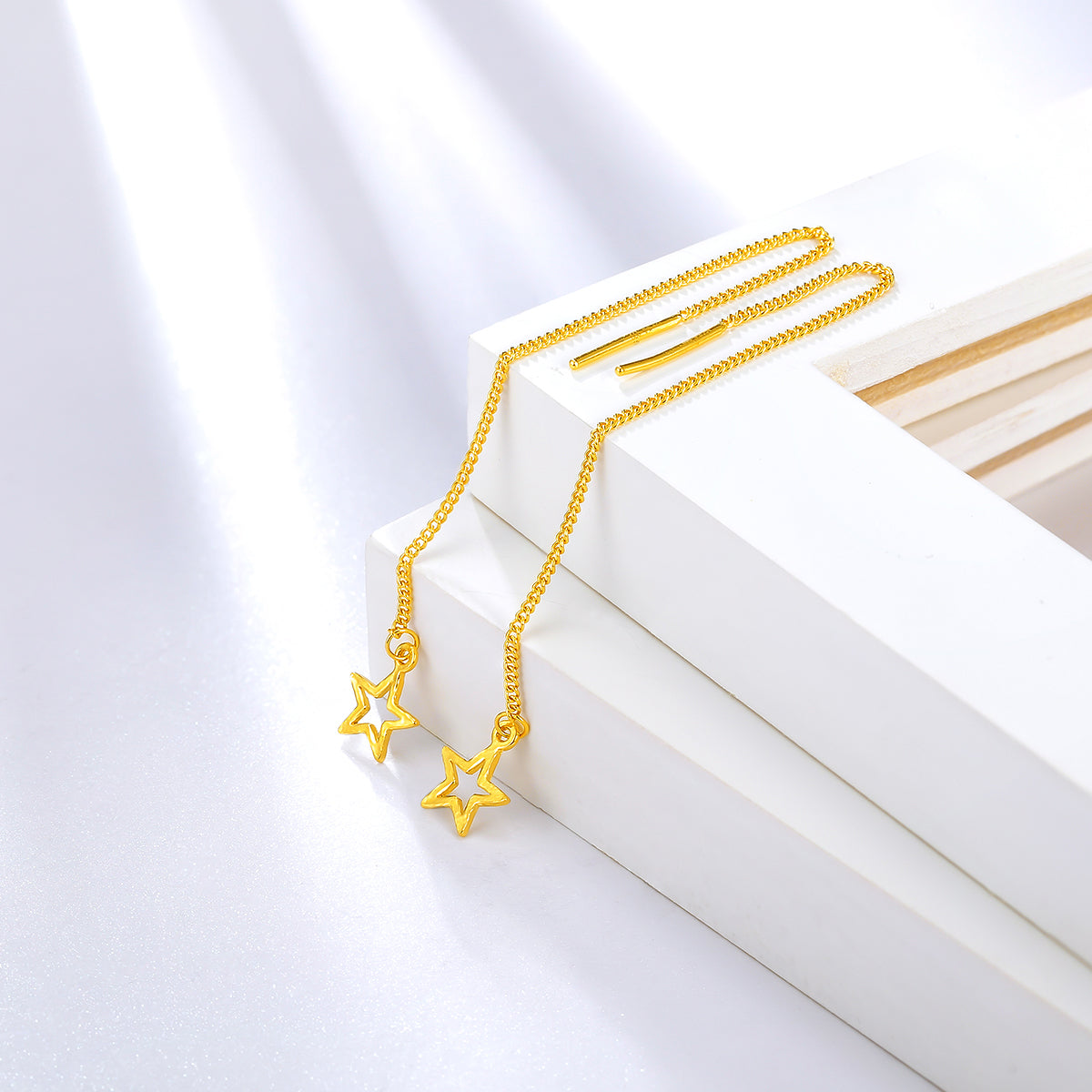 999 24K Gold Earrings 1.8-2.1g AA091342