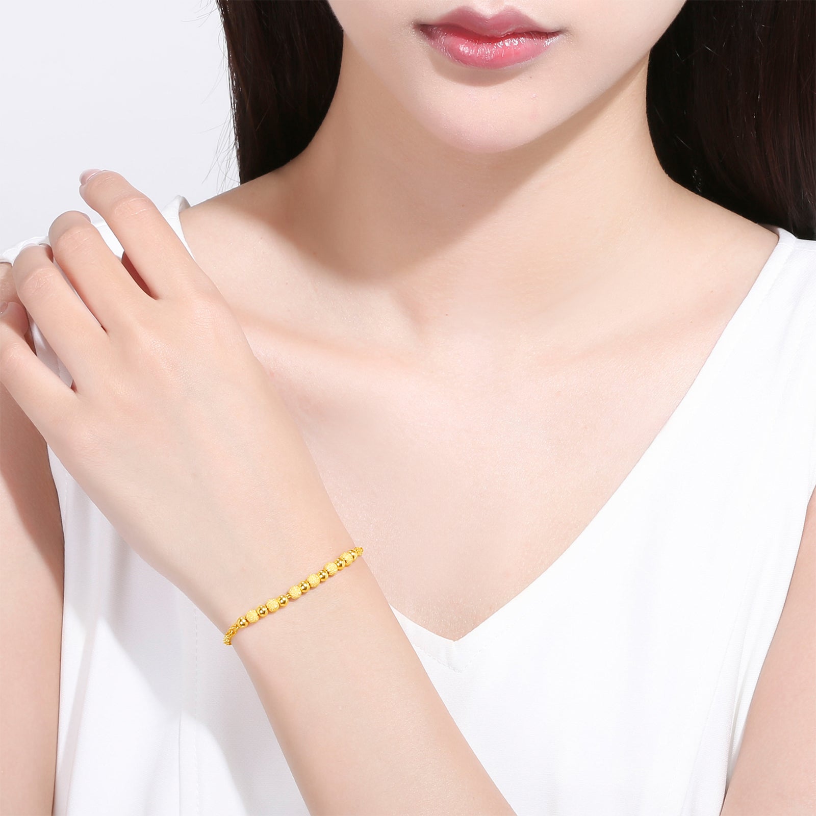 999 24K Gold Chain Bracelet 6-6.5g AA071575