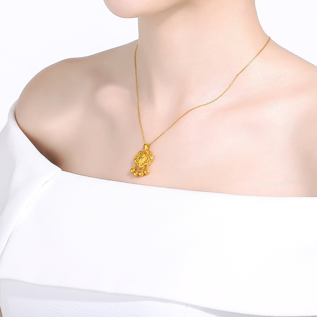 999 24K Gold Pendant 5.5-6.5g AA043919