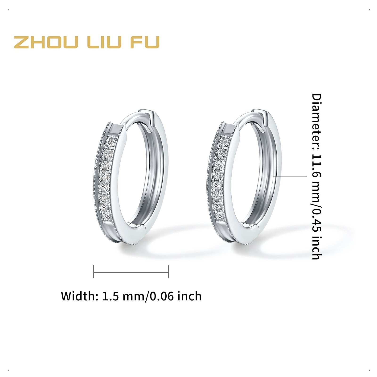 18K Gold Earrings Diamond 1.15-1.45g W0913499