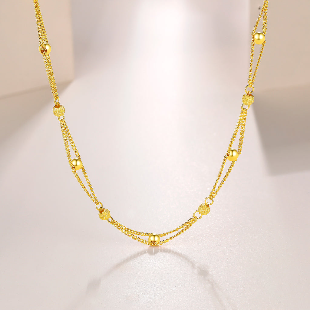 999 24K Gold Necklace 8.5-9.5g AA054087