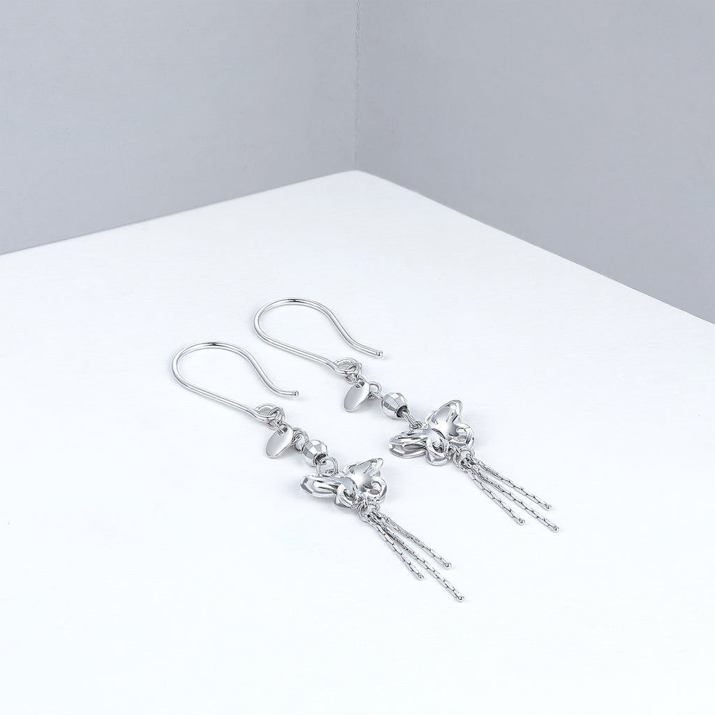950 Platinum Earrings Butterfly 2.8-3.2g PT094770
