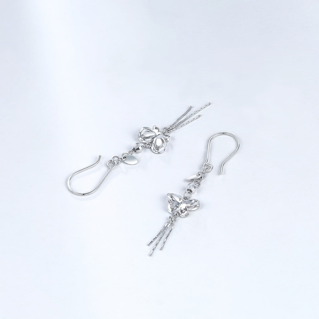 950 Platinum Earrings Butterfly 2.8-3.2g PT094770