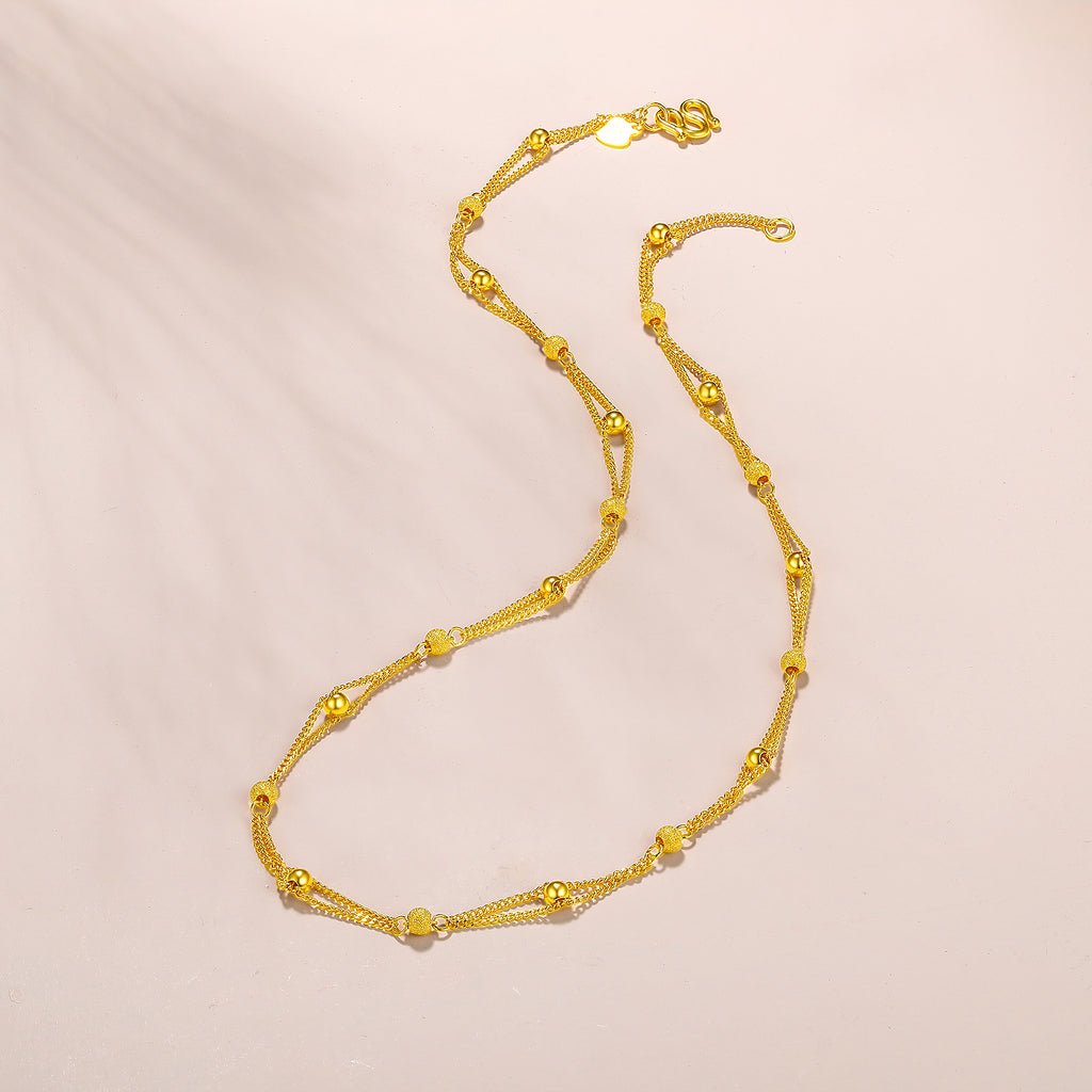 999 24K Gold Necklace 8.5-9.5g AA054087
