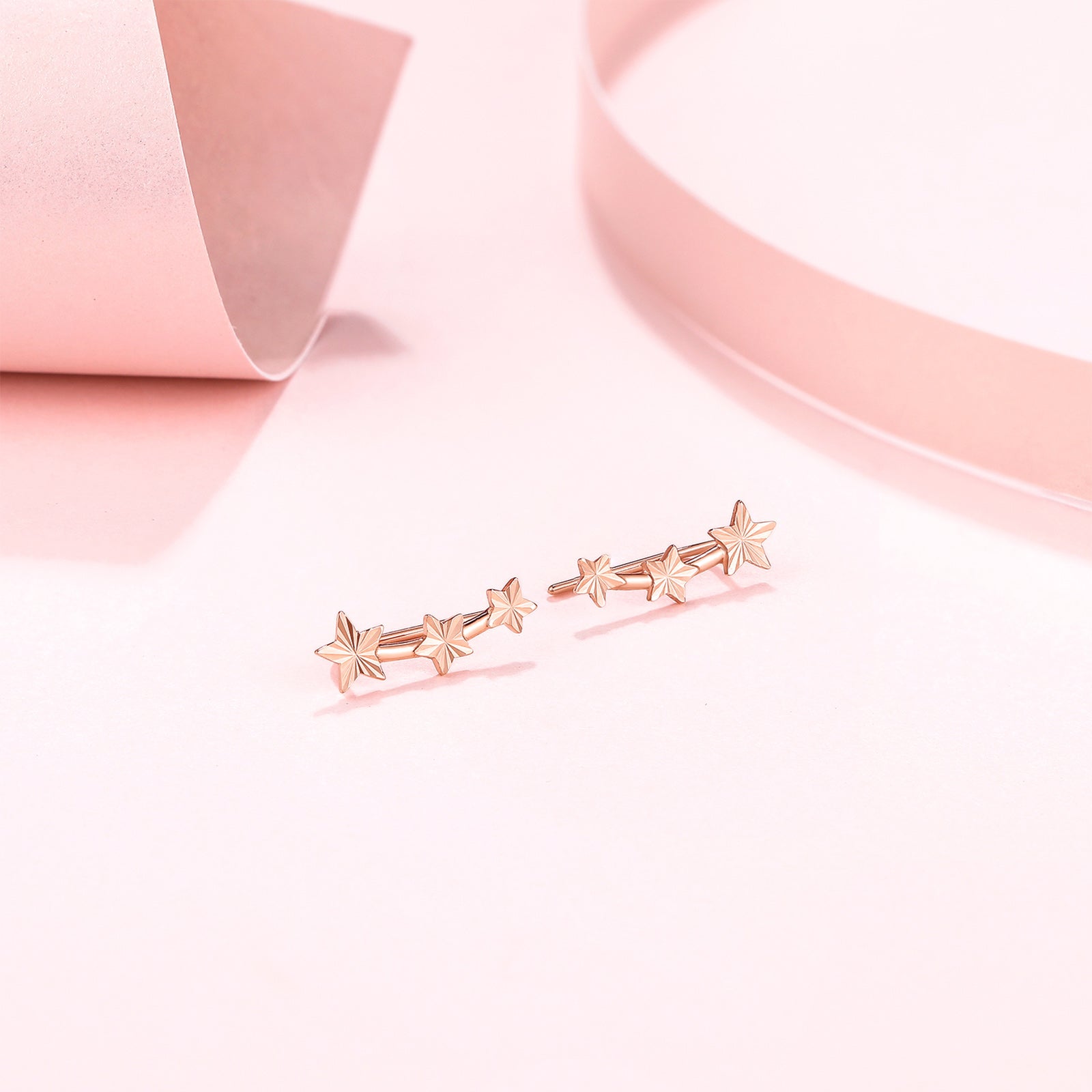 18K Rose Gold Earrings Star 0.7-1g KI094612
