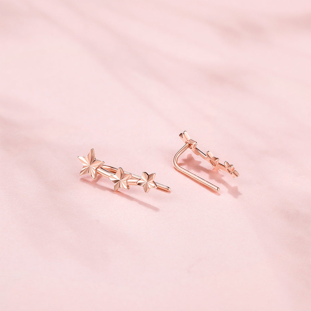 18K Rose Gold Earrings Star 0.7-1g KI094612