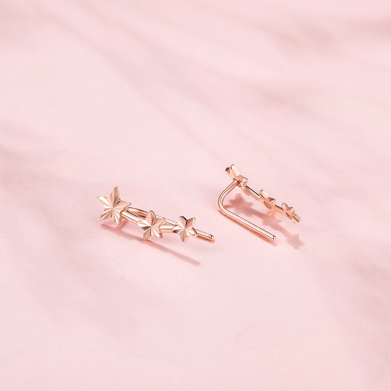 18K Rose Gold Earrings Star 0.7-1g KI094612
