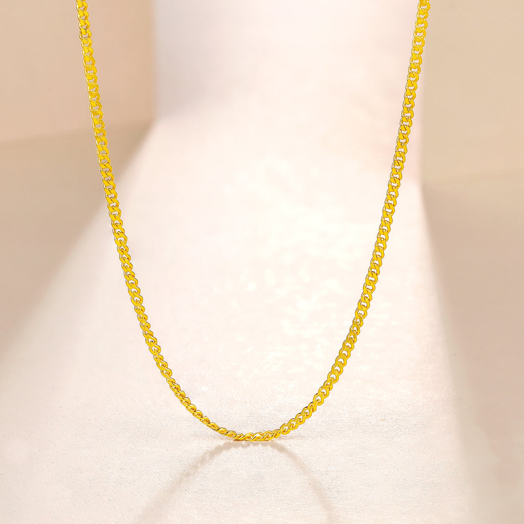 999 24K Gold Necklace 3.4-3.8g AA050784