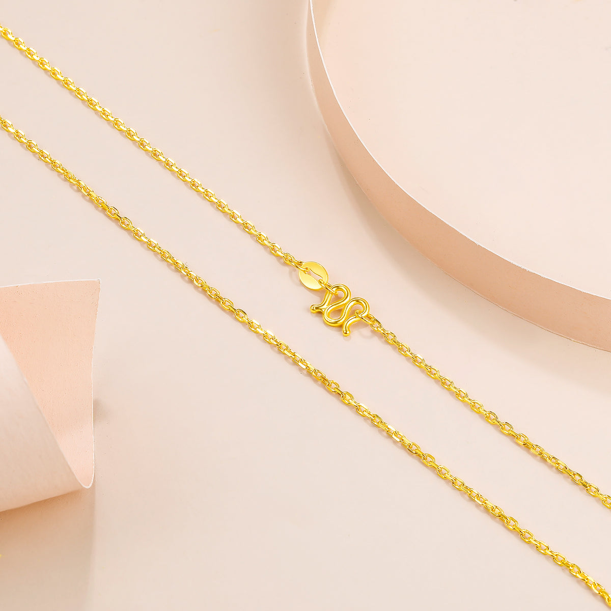 999 24K Gold Necklace 3.8-4.3g AA052174