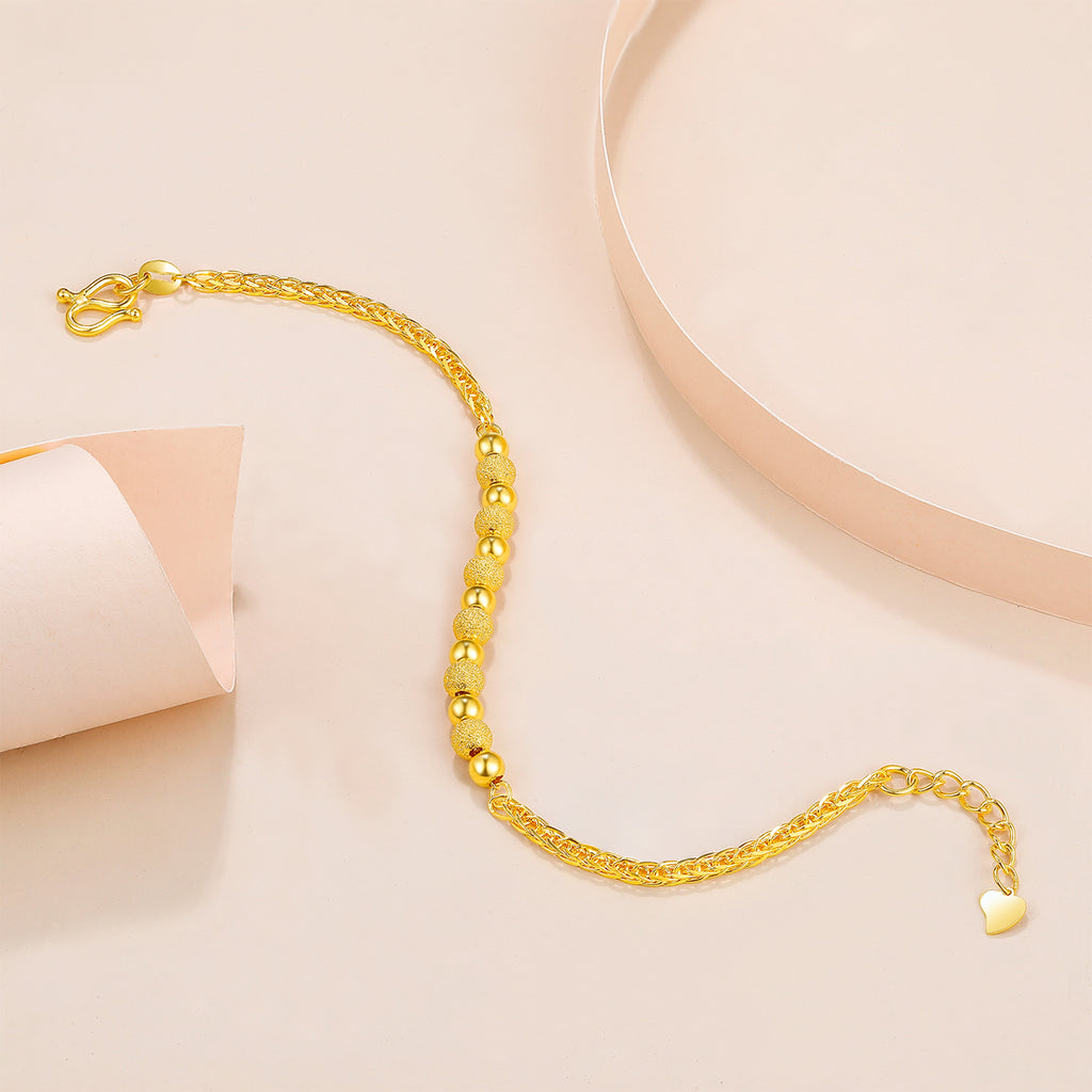 999 24K Gold Chain Bracelet 6-6.5g AA071575