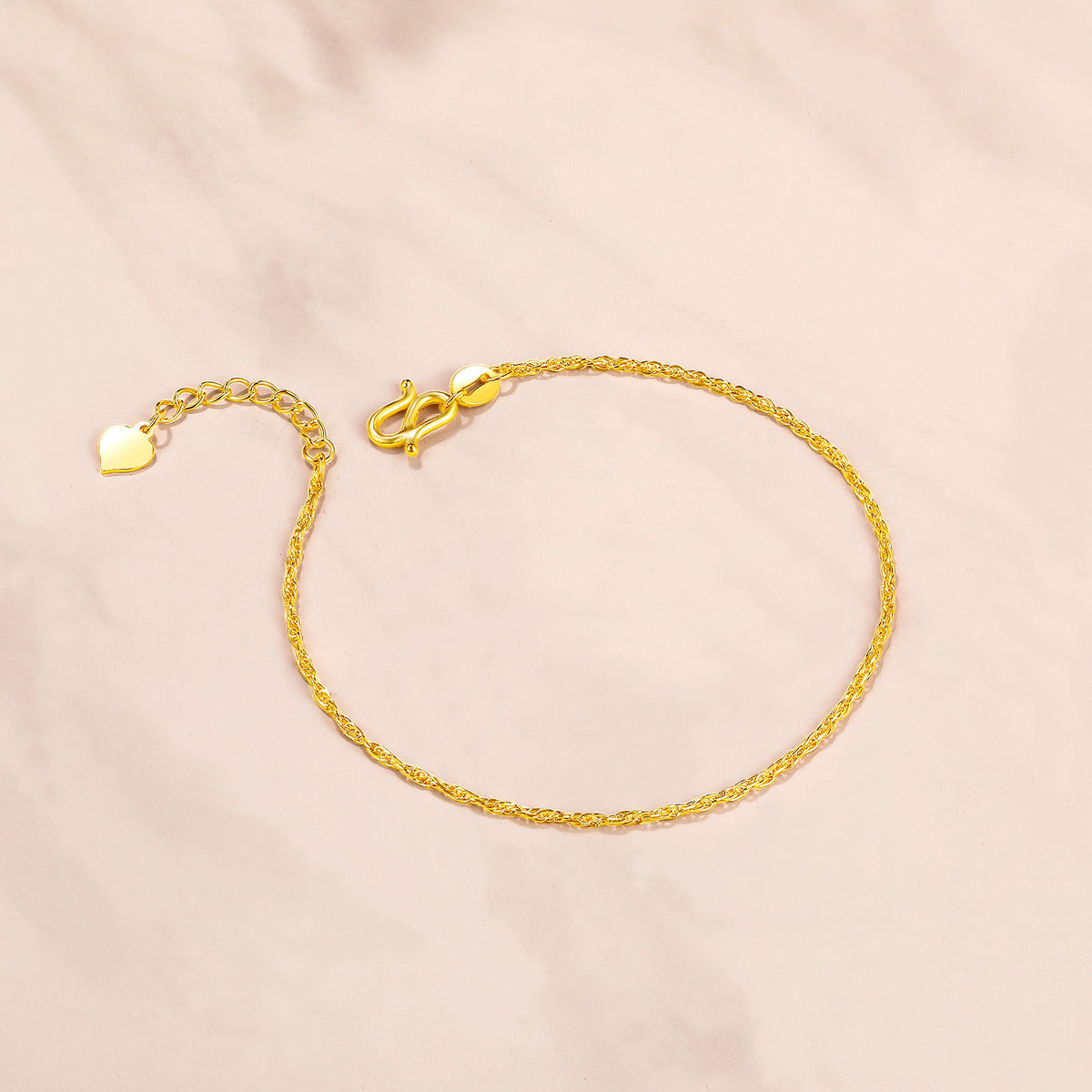 999 24K Gold Chain Bracelet 1.6-2g AA072175