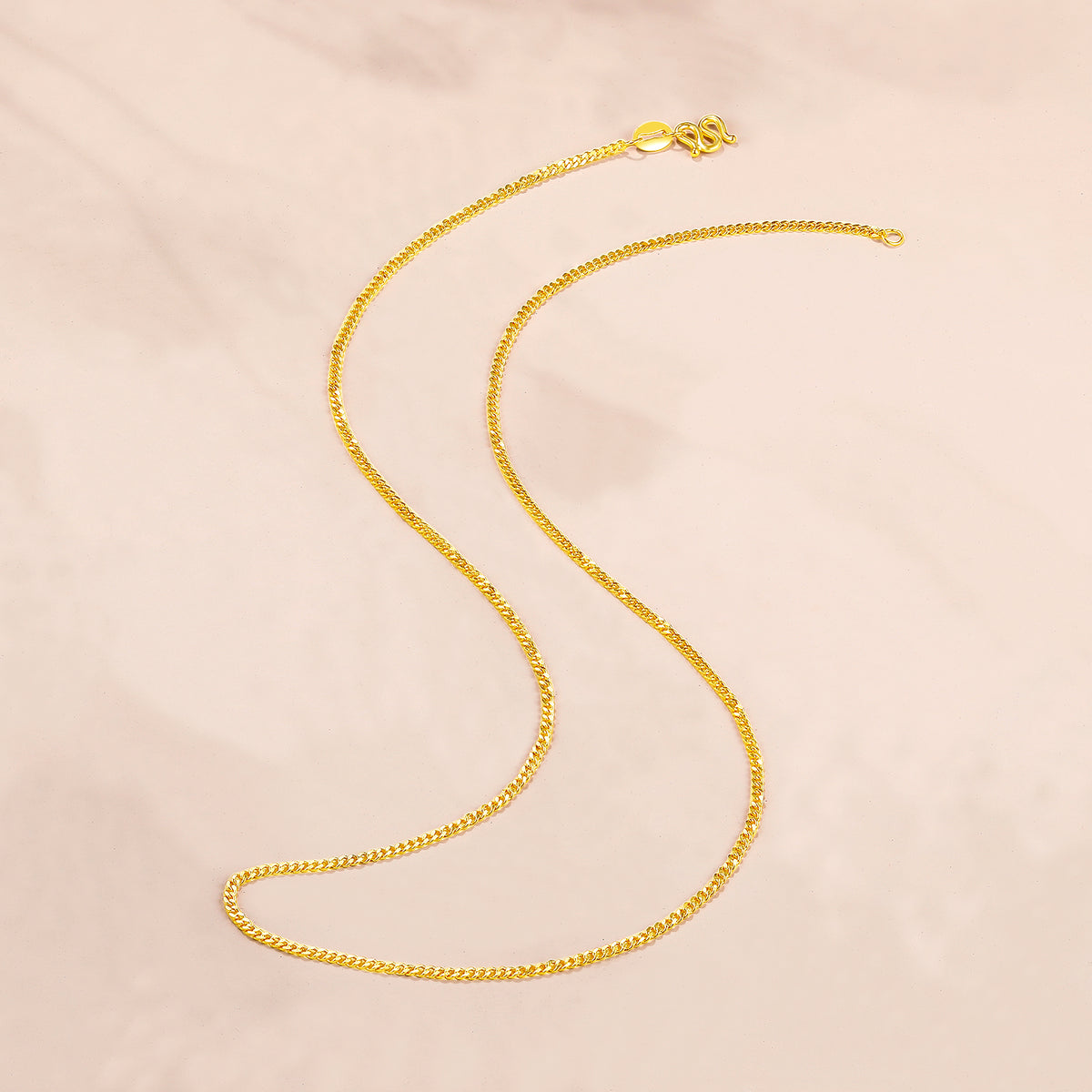 999 24K Gold Necklace 3.4-3.8g AA050784