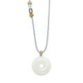 Pendant Hetian Jade 6-6.5mm Peace Buckle Y0413955