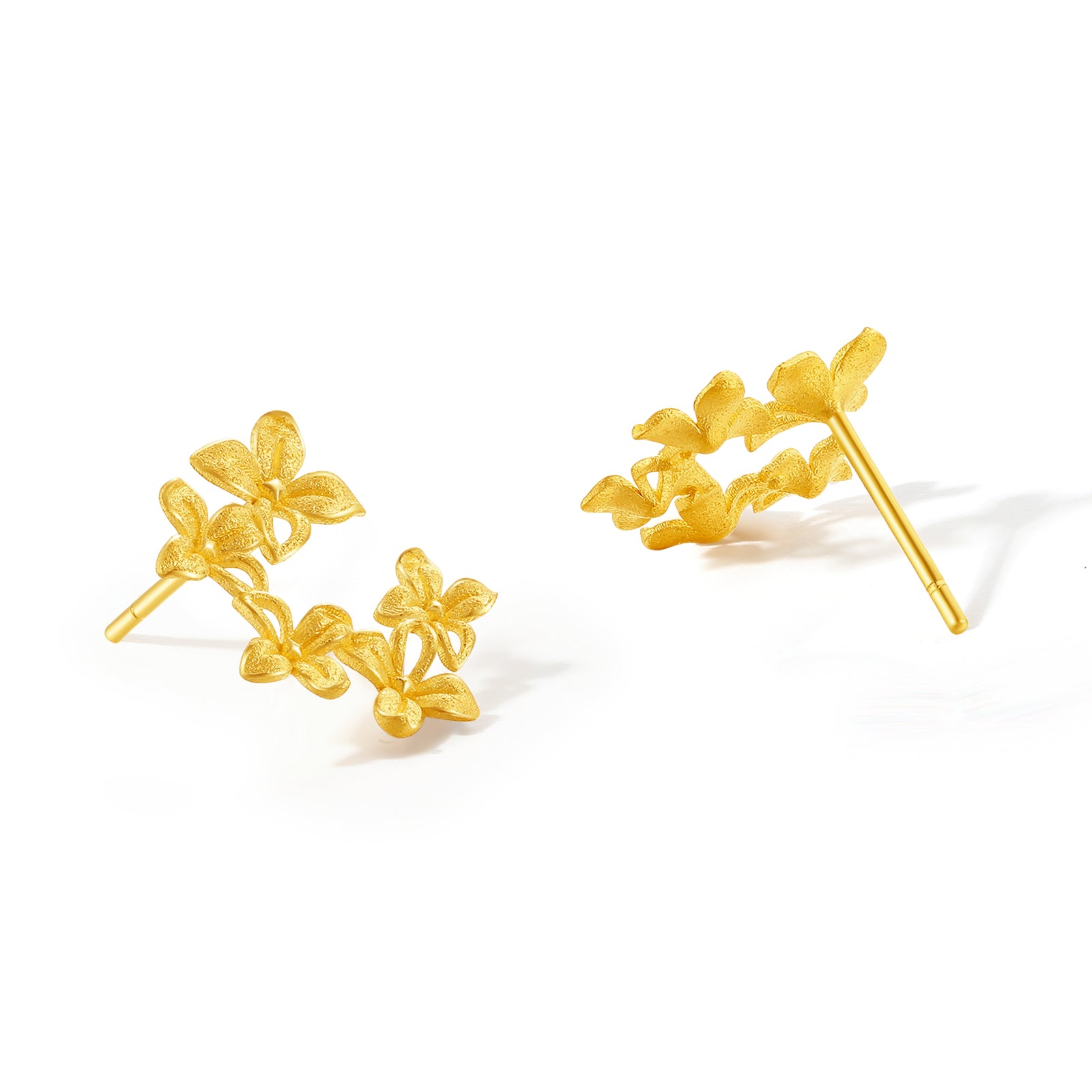 "Annie's Garden" 24K Gold Earrings Flower 2.5-2.9g A0913023