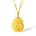 999 24K Gold Pendant Lotus 1.7-2.1g A0412870