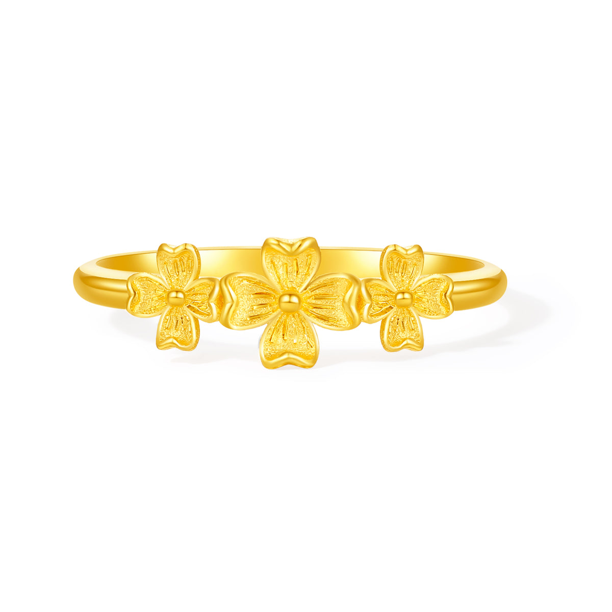 “Dream in the Garden” 24K Gold Ring Flower 2.1-2.7g A0115910