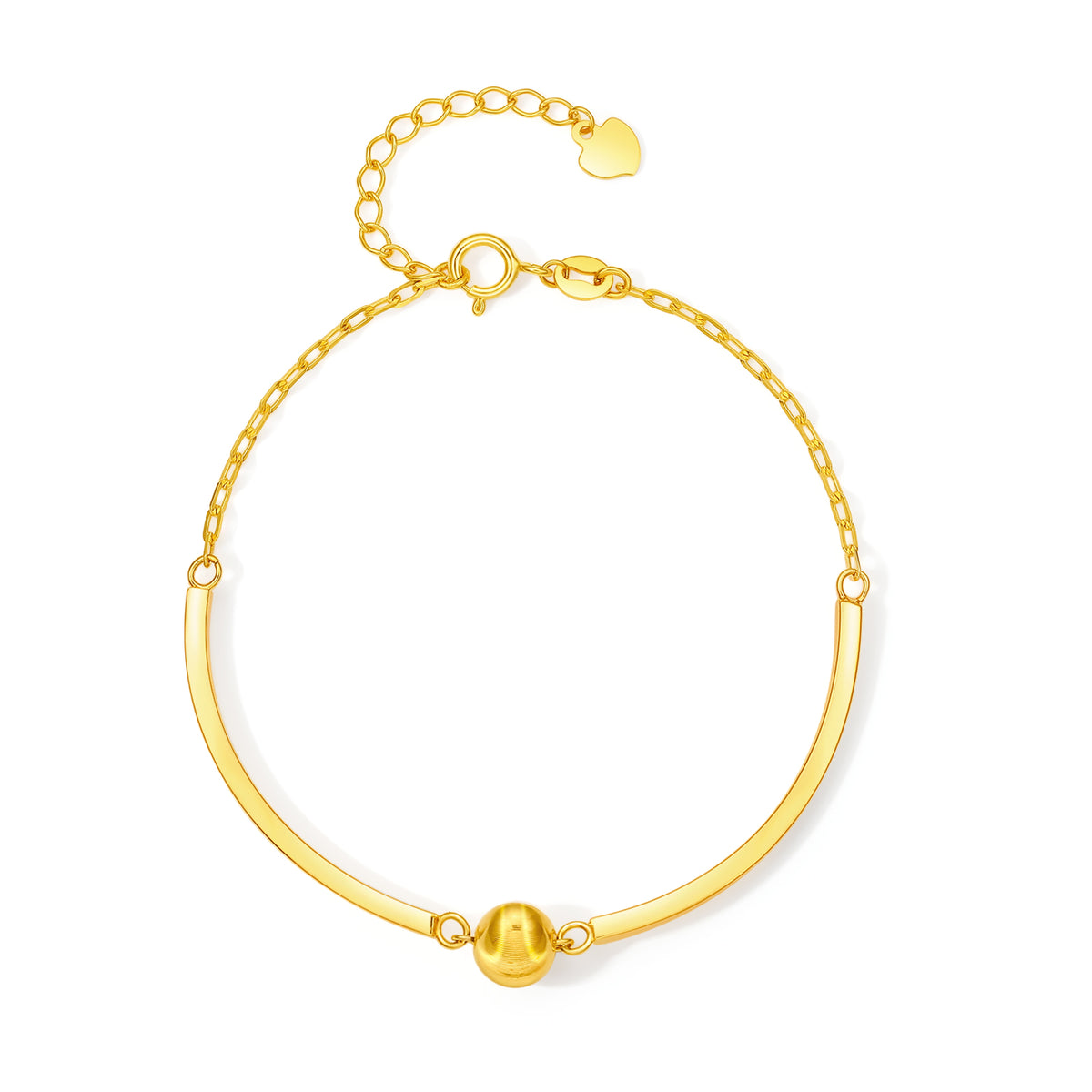 18K Yellow Gold Chain Bracelet 2.5-3.1g C0724031