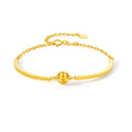 18K Yellow Gold Chain Bracelet 2.5-3.1g C0724031