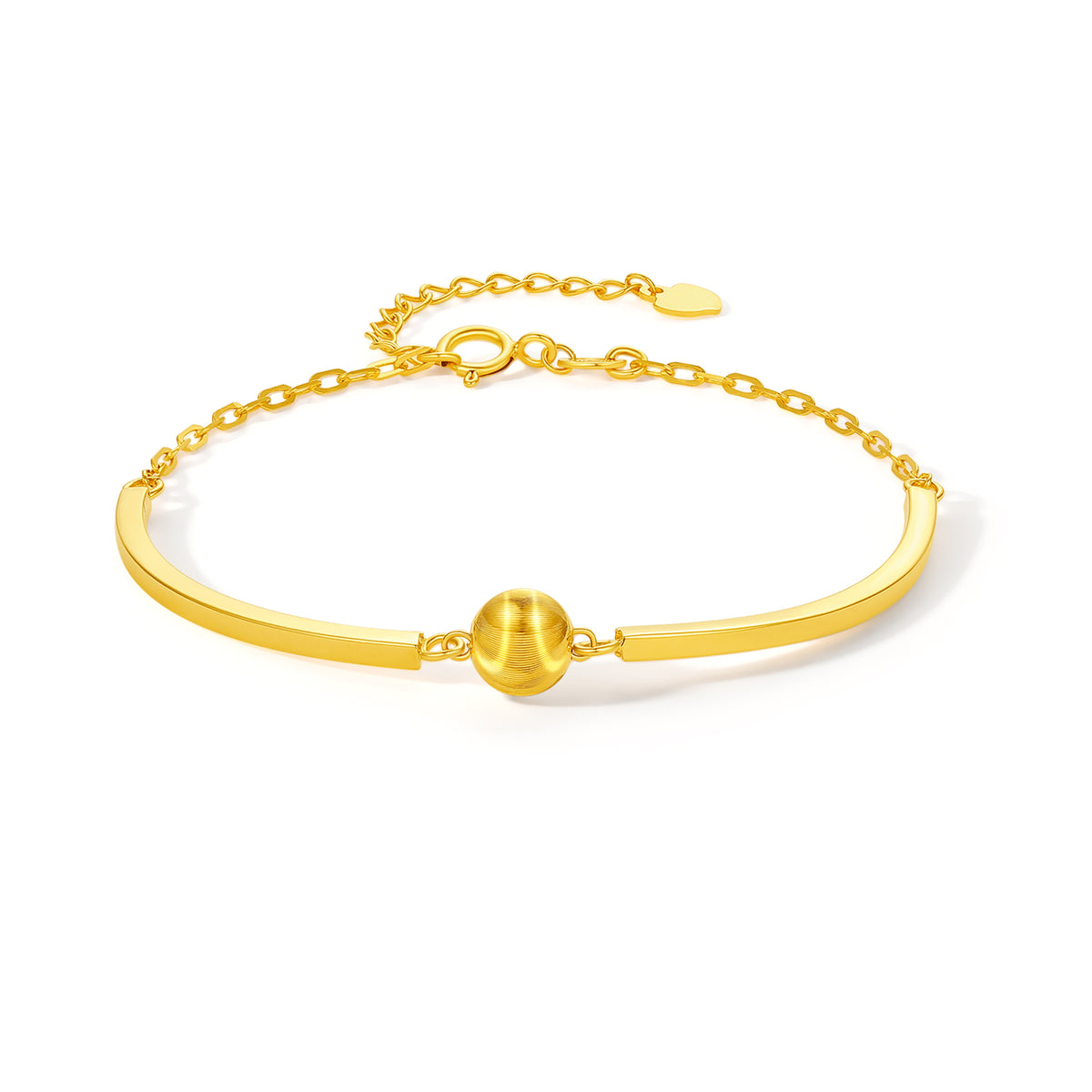 18K Yellow Gold Chain Bracelet 2.5-3.1g C0724031