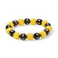 Jiuhua Mountain' 24K Gold Beaded Bracelet Agate Mudras A1914675