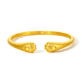 999 24K Gold Bangle Bracelet Cat's paw 32.5-33.6g A1012538