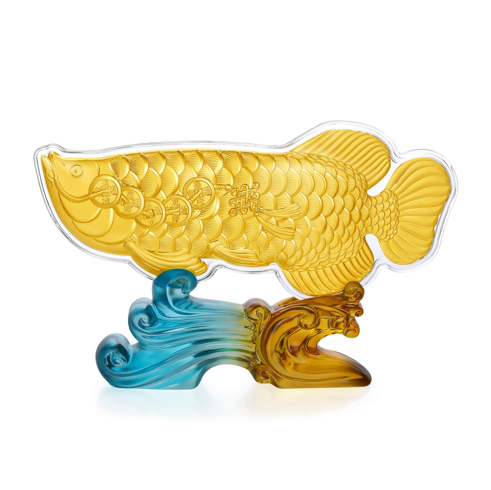 999.9 24K Gold Ornament 0.03g Surplus every year 年年有餘 A1522227