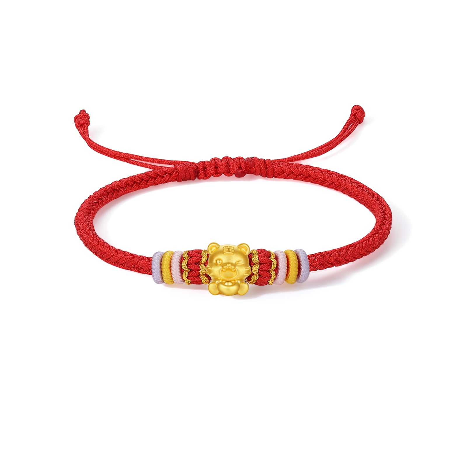 "Chinese Zodiac" 24K Gold String Bracelet Chinese Zodiac 0.35-0.55g