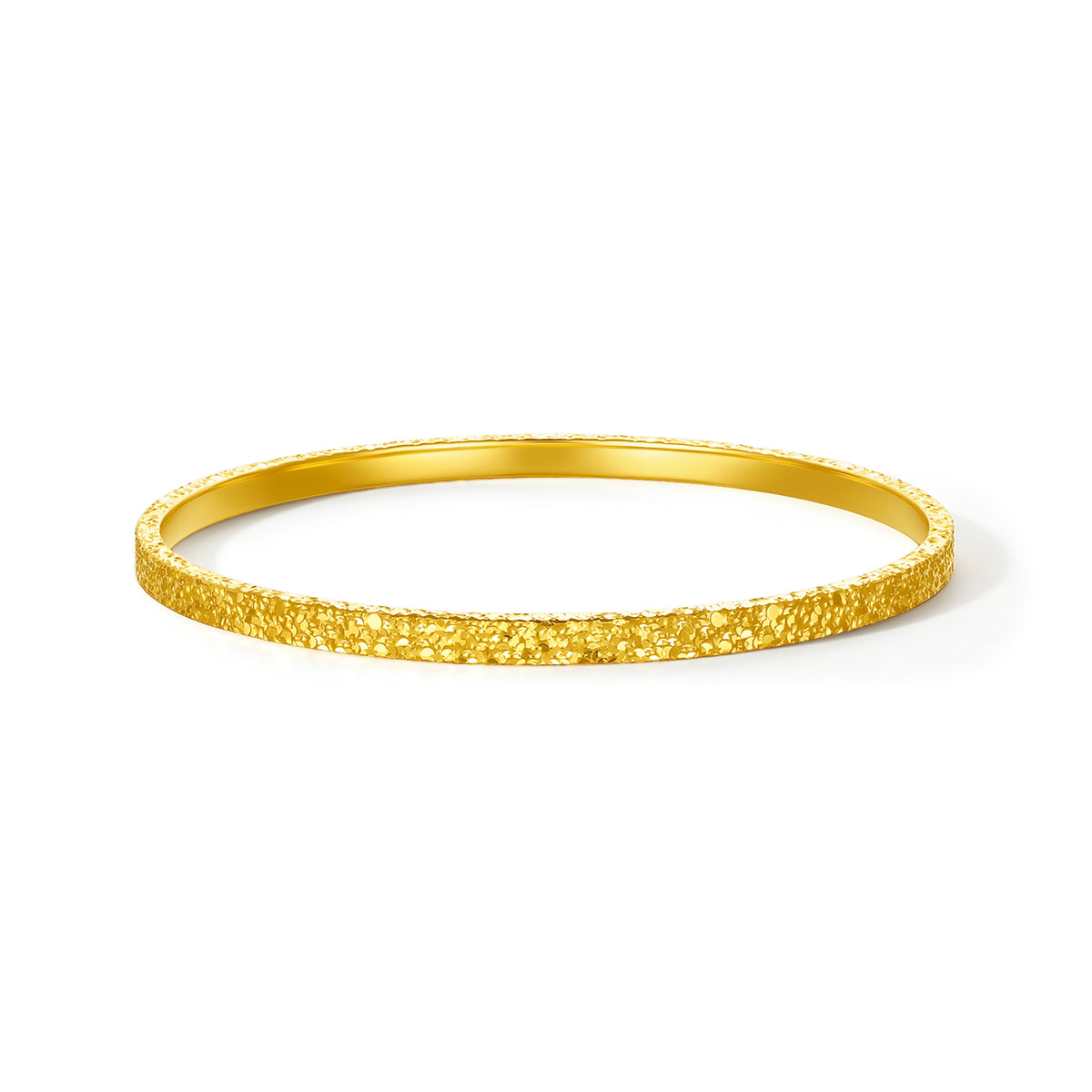 999 24K Gold Bangle Bracelet 20-23g A1013001