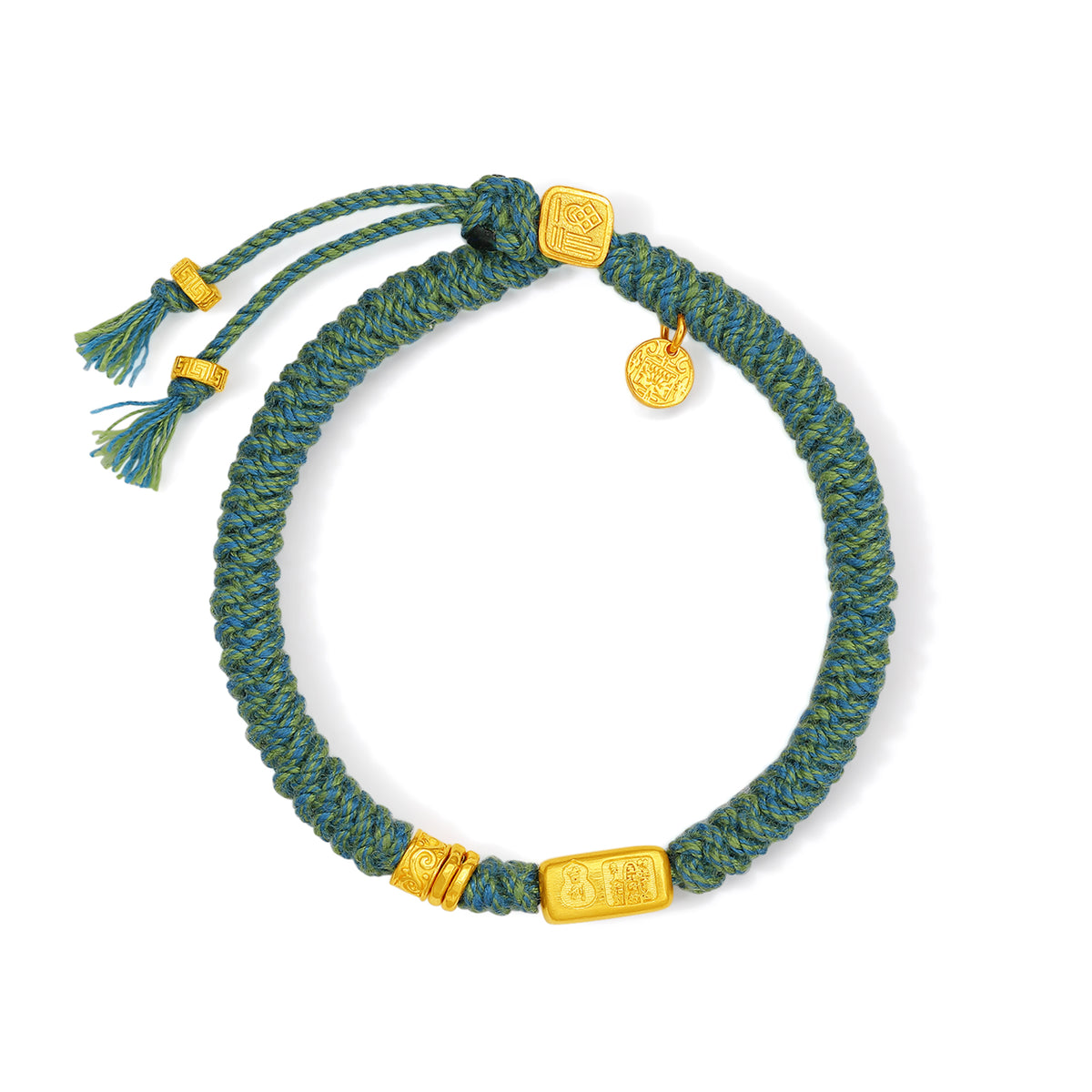 999 24K Gold String Bracelet 4-5g A1716000
